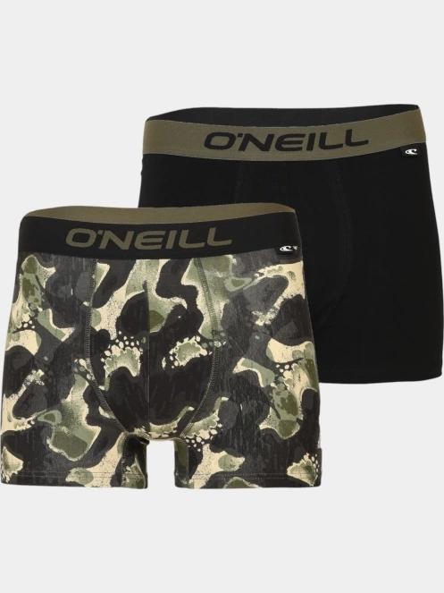 indispensabili pt. barbati O'Neill Men boxer O'Neill camouflage & plain 2-pack oliv 2
