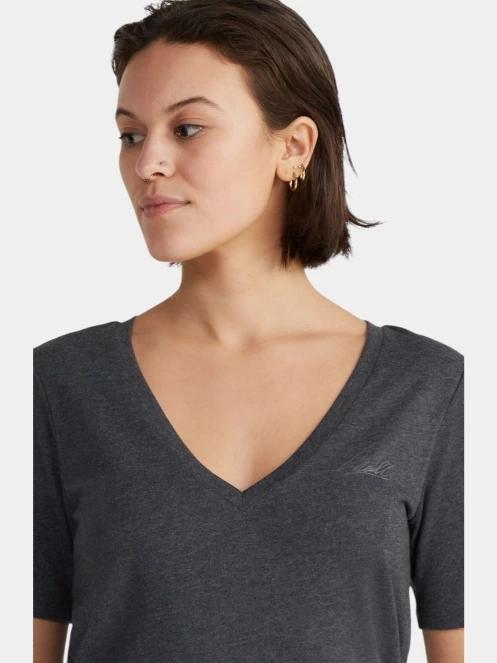 tricou cu maneci scurte pt. femei O'Neill Essentials V-Neck T-Shirt - Fw24 negru 4