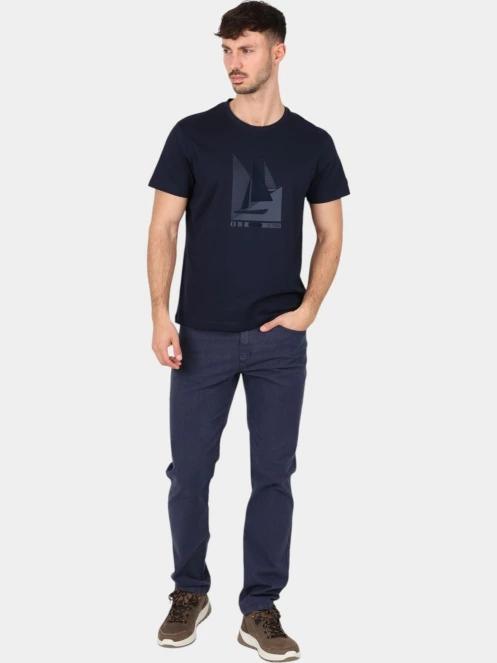 tricou cu maneci scurte pt. barbati TBS Omaritee albastru inchis 5