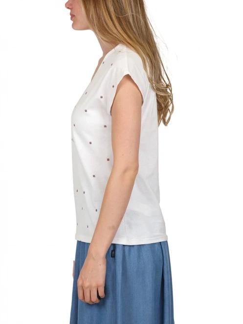 tricou cu maneci scurte pt. femei TBS Paigesan alb 3