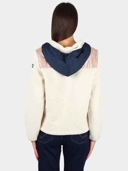 pulover cu gluga pt. femei TBS Paulazip nisip 4