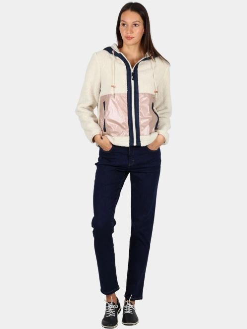 pulover cu gluga pt. femei TBS Paulazip nisip 5