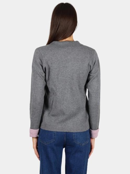 cardigan pt. femei TBS Piaragil gri 4
