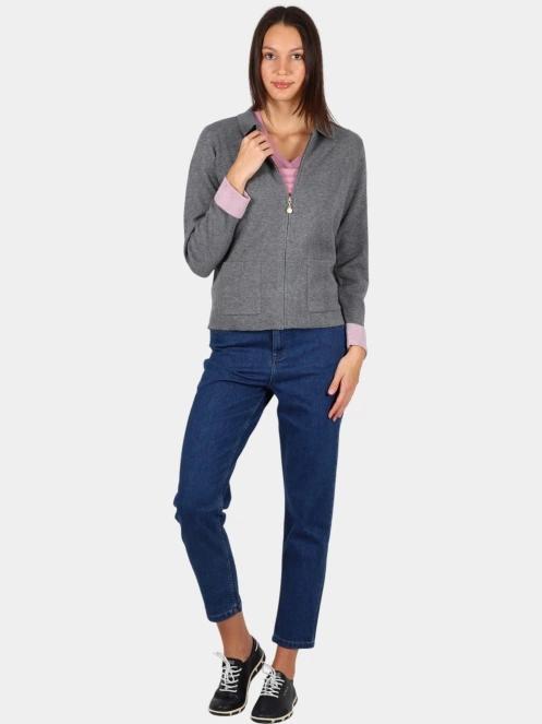 cardigan pt. femei TBS Piaragil gri 5