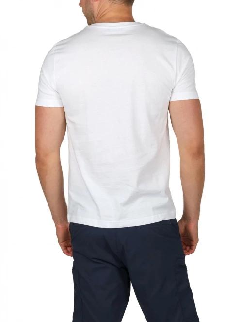 tricou cu maneci scurte pt. barbati TBS Pieretee alb 4