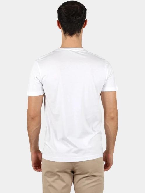 tricou cu maneci scurte pt. barbati TBS Pieretee alb 4