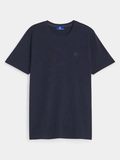 tricou cu maneci scurte pt. barbati TBS Pieretee albastru inchis 2