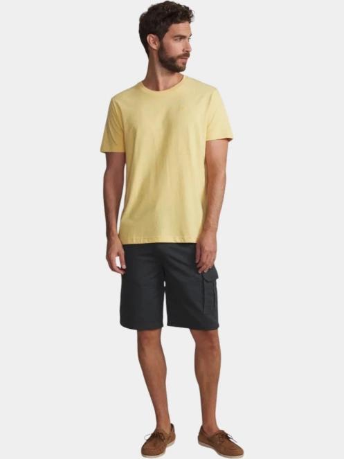 tricou cu maneci scurte pt. barbati TBS Pieretee galben 4