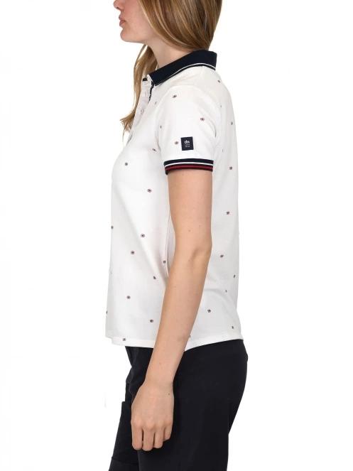 tricou cu guler pt. femei TBS Rayanpol alb 4