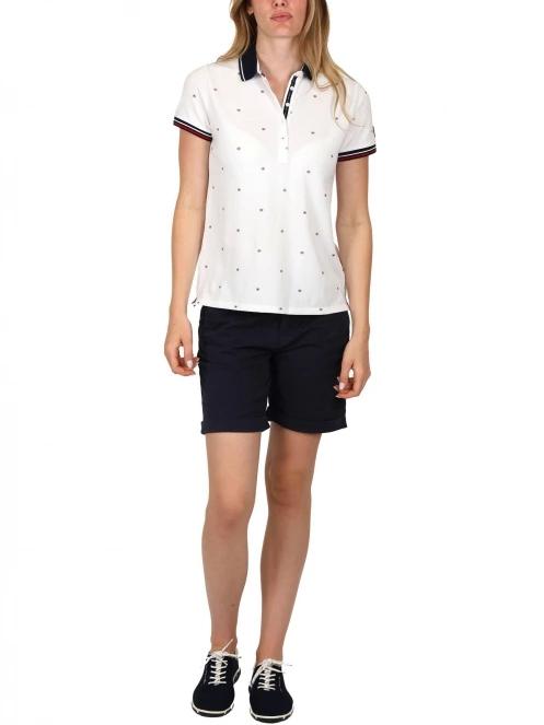 tricou cu guler pt. femei TBS Rayanpol alb 7