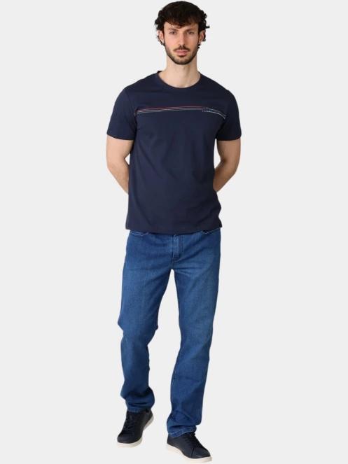 tricou cu maneci scurte pt. barbati TBS Rilestee albastru inchis 5