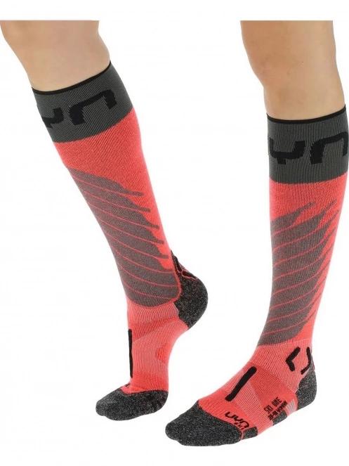 ciorapi de schi pt. femei UYN UYN WOMAN SKI ONE MERINO SOCKS roz 6
