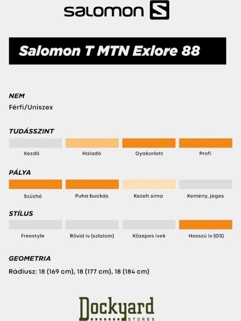 talpa schiuri Salomon Ski Set T Mtn Explore 88 + Skins R rosu 4