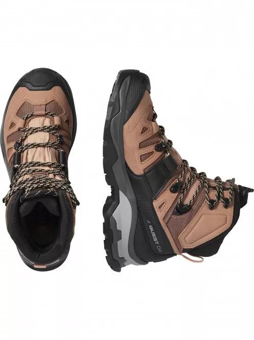 bocanci de drumetie impermeabili pt. femei Salomon Quest 4 Gtx W maro 5