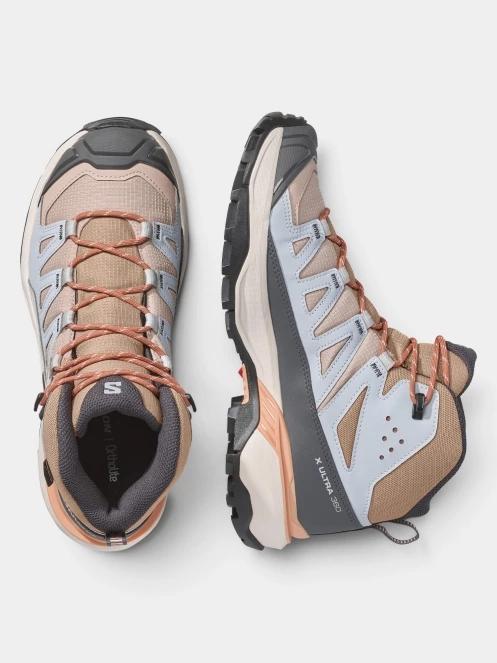 bocanci de drumetie impermeabili pt. femei Salomon X Ultra 360 Mid Gtx W maro 5