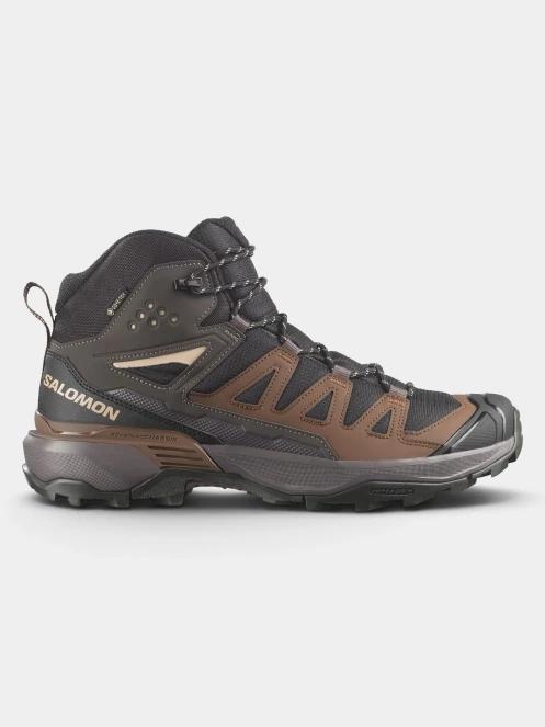 bocanci de drumetie impermeabili pt. barbati Salomon X Ultra 360 Mid Gtx oliv 4
