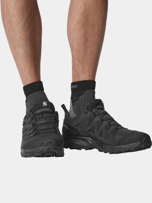 pantofi de drumetie impermeabili pt. barbati Salomon X Ward Leather Gtx negru 8