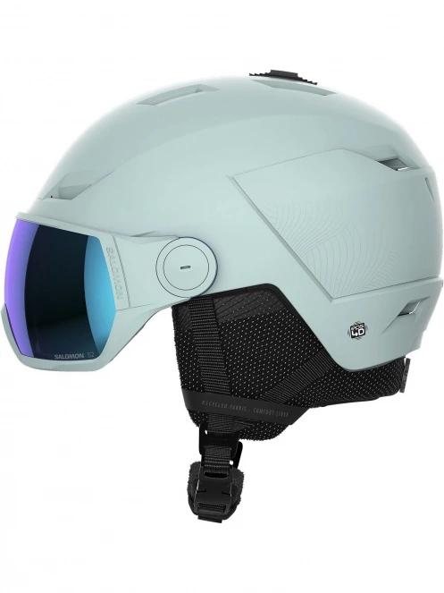 casca de protectie pt. femei Salomon Icon Lt Visor albastru deschis 4