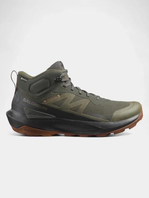 bocanci de drumetie pt. barbati Salomon Elixir Activ Mid Gore-Tex oliv 3