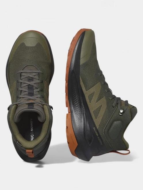 bocanci de drumetie pt. barbati Salomon Elixir Activ Mid Gore-Tex oliv 6