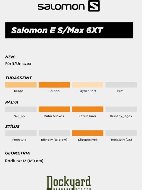talpa schiuri Salomon E S/Max 6 Xt + M10 Gw L80 maro 8