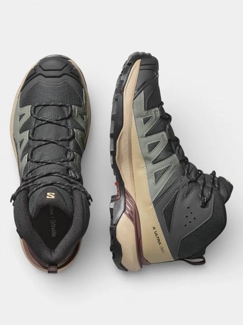 bocanci de drumetie pt. barbati Salomon X Ultra 360 Mid GTX oliv 5