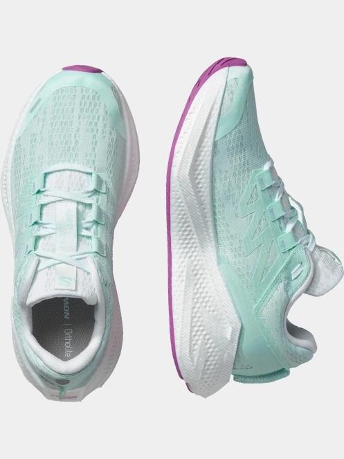 pantofi pentru alergat pe asfalt pt. femei Salomon Aero Glide 3 W verde deschis 5