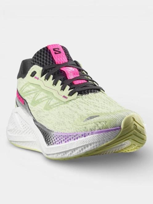 pantofi pentru alergat pe asfalt pt. femei Salomon Aero Glide 4 W verde deschis 2