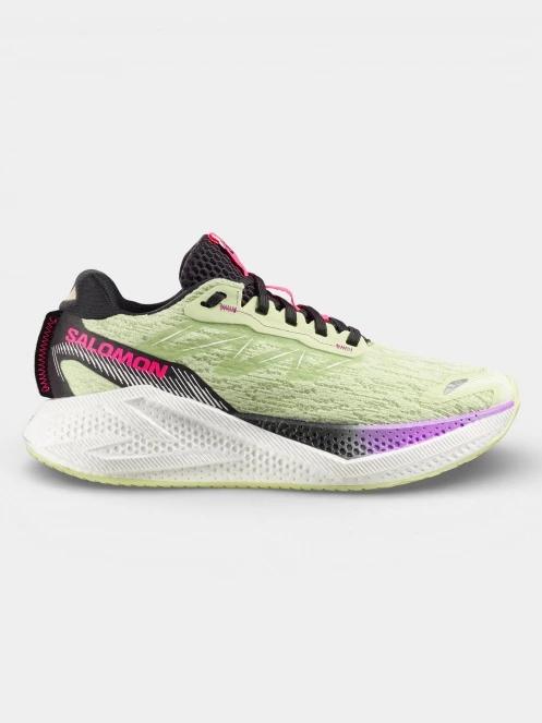 pantofi pentru alergat pe asfalt pt. femei Salomon Aero Glide 4 W verde deschis 4