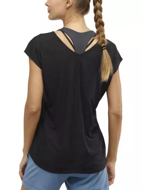 tricou pentru sport, cu maneci scurte pt. femei Salomon Comet Shaped Tee W negru 3