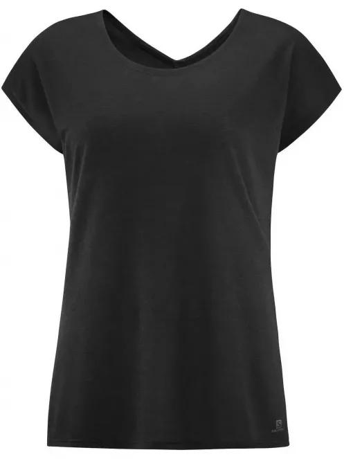 tricou pentru sport, cu maneci scurte pt. femei Salomon Comet Shaped Tee W negru 4