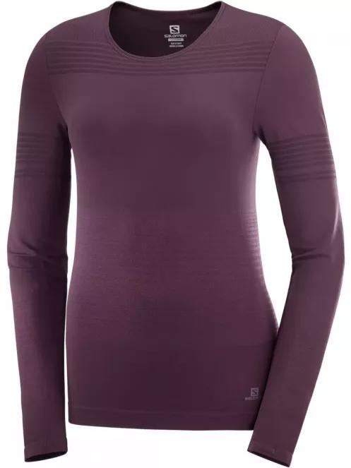 tricou cu maneci lungi, pentru sport pt. femei Salomon Elevate Move On Ls Tee W violet 4