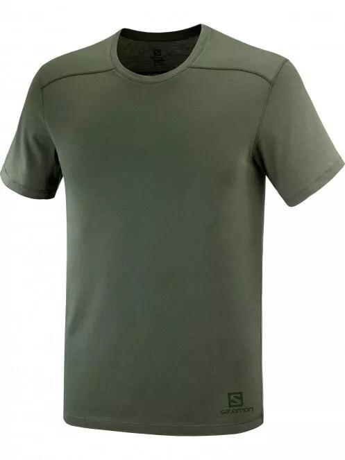tricou pentru sport, cu maneci scurte pt. barbati Salomon Essential Solid verde 4