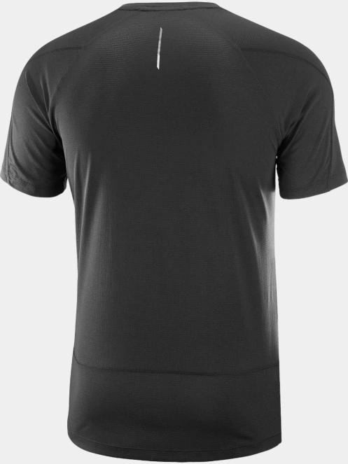 tricou pentru sport, cu maneci scurte pt. barbati Salomon Cross Run Ss Tee M negru 3