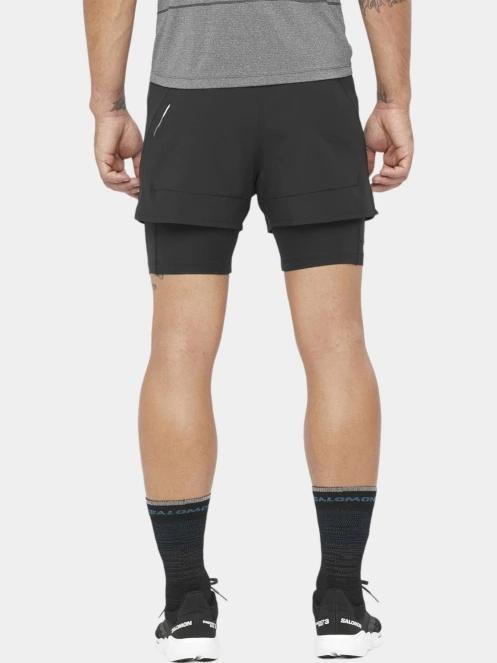 pantaloni scurti pentru sport pt. barbati Salomon Cross 2In1 Shorts M negru 3