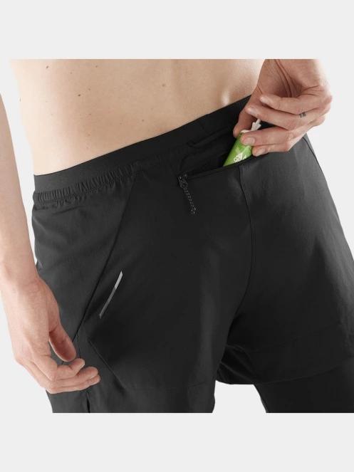 pantaloni scurti pentru sport pt. barbati Salomon Cross 2In1 Shorts M negru 5