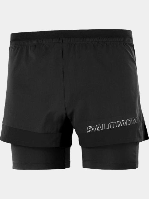 pantaloni scurti pentru sport pt. barbati Salomon Cross 2In1 Shorts M negru 6