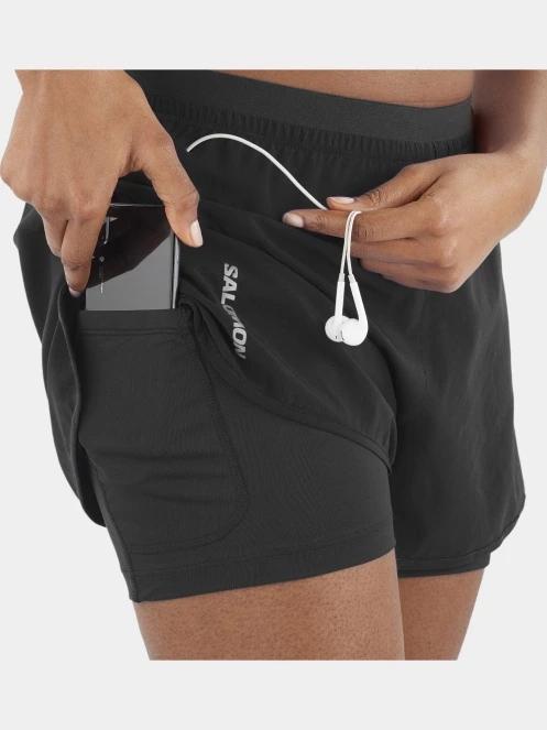 pantaloni scurti pentru sport pt. femei Salomon Cross 2In1 Shorts W negru 4