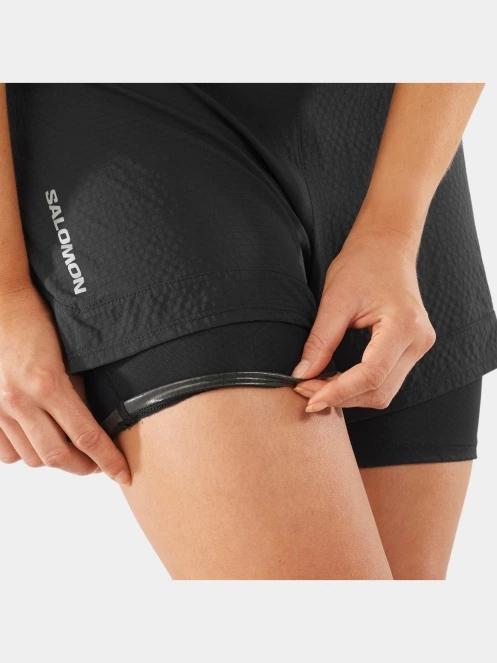 pantaloni scurti pentru sport pt. femei Salomon Sense Aero 2In1 Short W negru 5