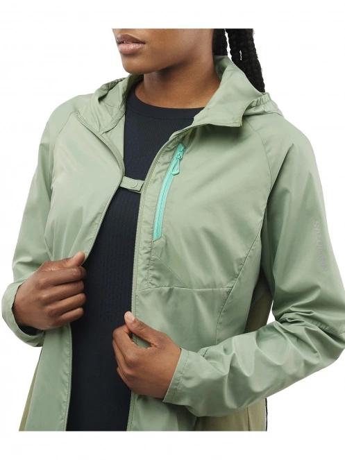 jacheta pentru alergare pt. femei Salomon Bonatti Cross Fz Hoodie W verde 4