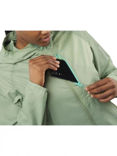 jacheta pentru alergare pt. femei Salomon Bonatti Cross Fz Hoodie W verde 5