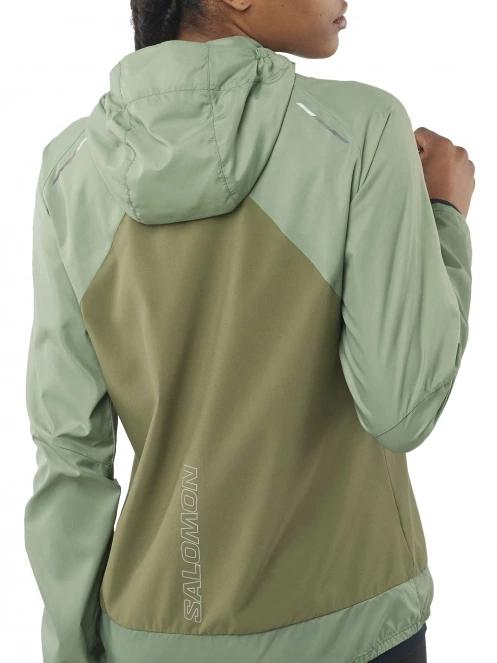jacheta pentru alergare pt. femei Salomon Bonatti Cross Fz Hoodie W verde 6