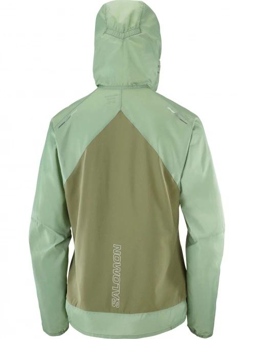 jacheta pentru alergare pt. femei Salomon Bonatti Cross Fz Hoodie W verde 9