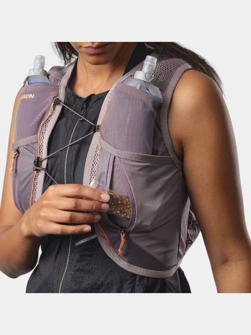 vesta pentru alergare pt. femei Salomon Active Skin 12 Women Set violet 5