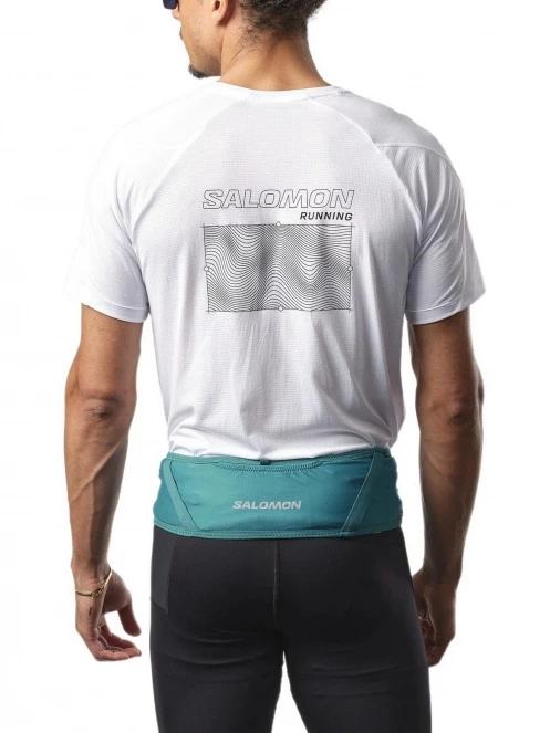 curea pentru alergare Salomon Pulse Belt albastru 5