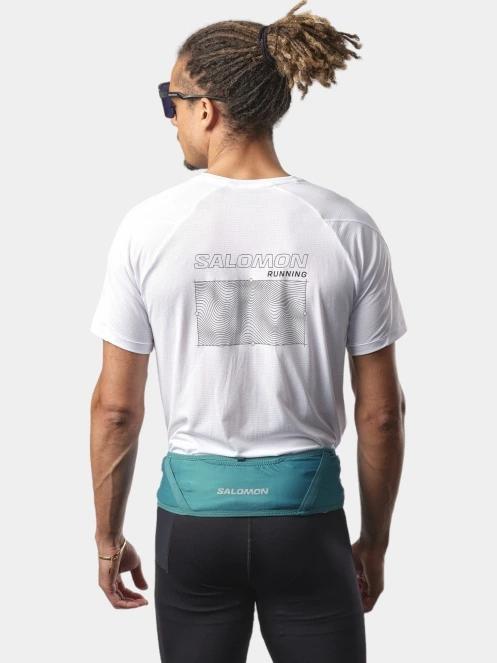 curea pentru alergare Salomon Pulse Belt albastru 5