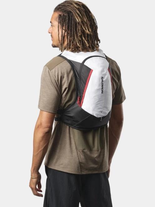 rucsac pentru alergare Salomon Cross 8 alb 4