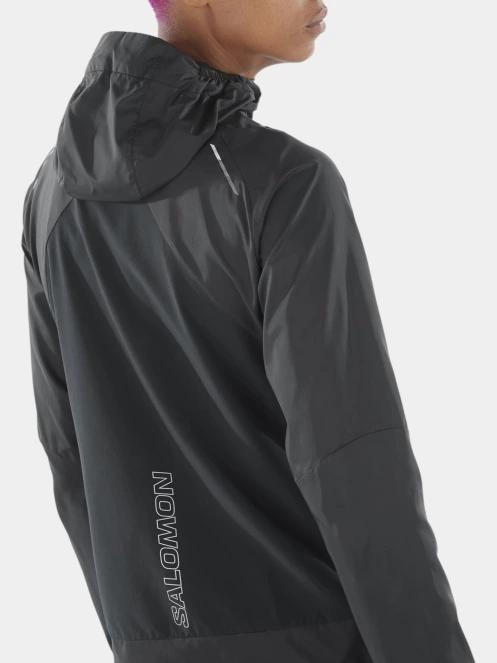 jacheta pentru alergare pt. femei Salomon CroSS Wind Jkt W negru 4