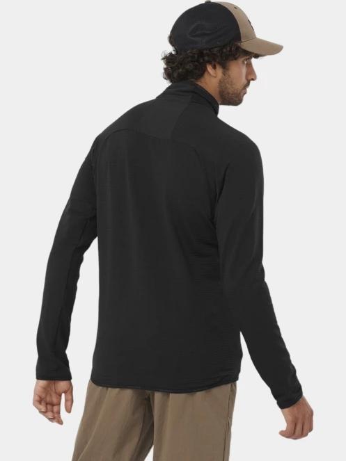 pulover polar pt. barbati Salomon Essential Lt Warm Fz M negru 3