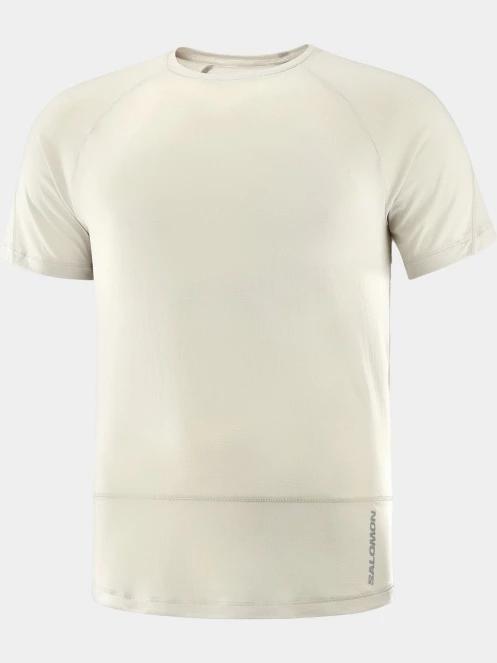 tricou pentru sport, cu maneci scurte pt. barbati Salomon Cross Run Ss Tee M alb 4
